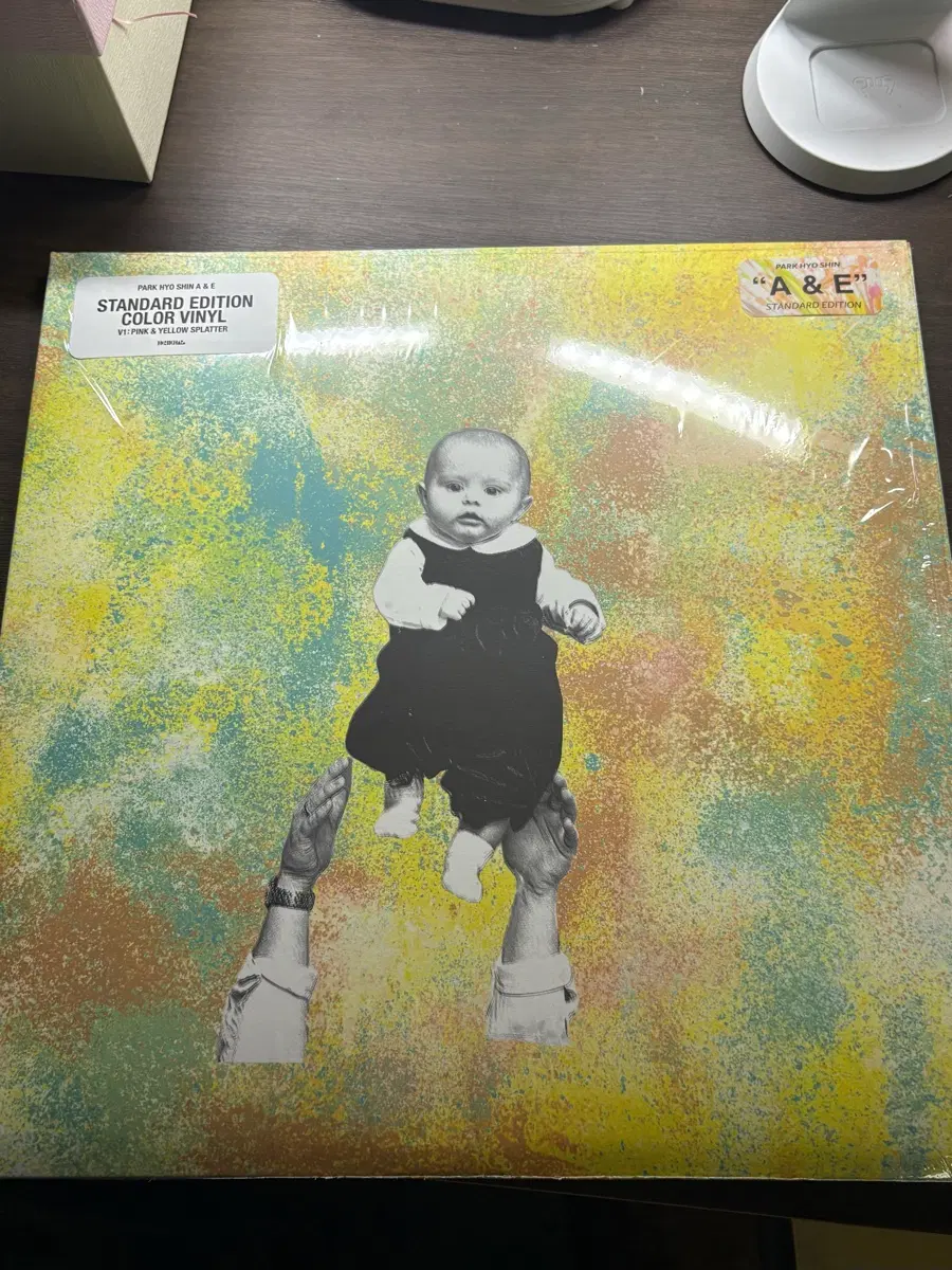 박효신 A&E LP 핑크 옐로우 스플래터