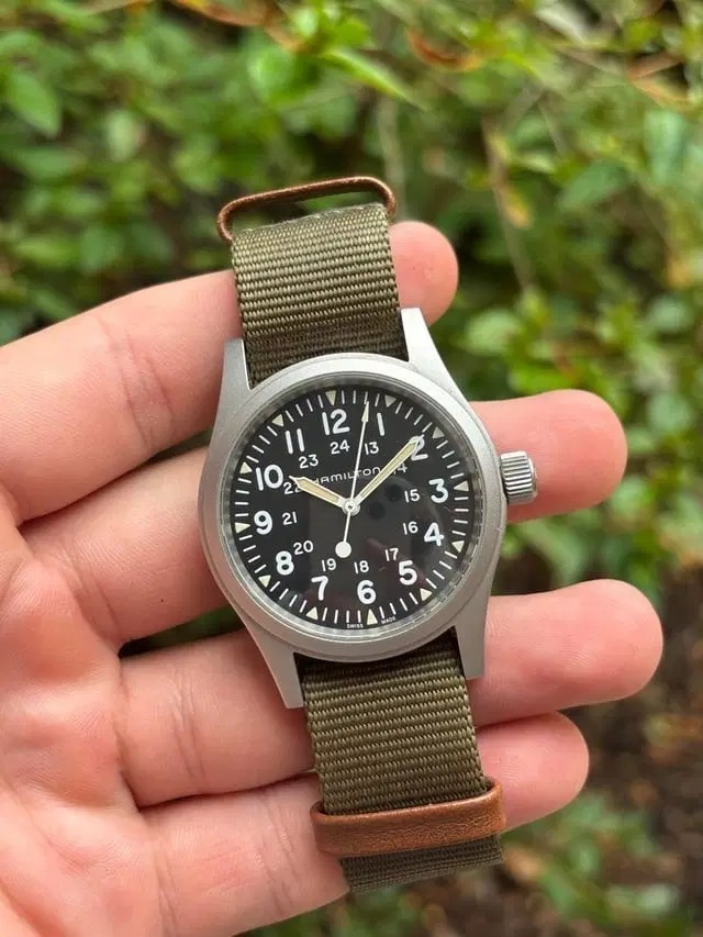 [핀/교]해밀턴 카키필드 메카니컬 38MM