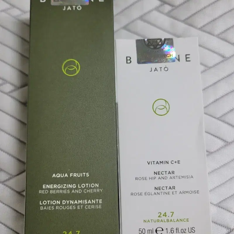 바이오라인 자토 JATO 24/7 토너 내추럴 밸런스 워터 프루츠/비타민C+E 2종 세트