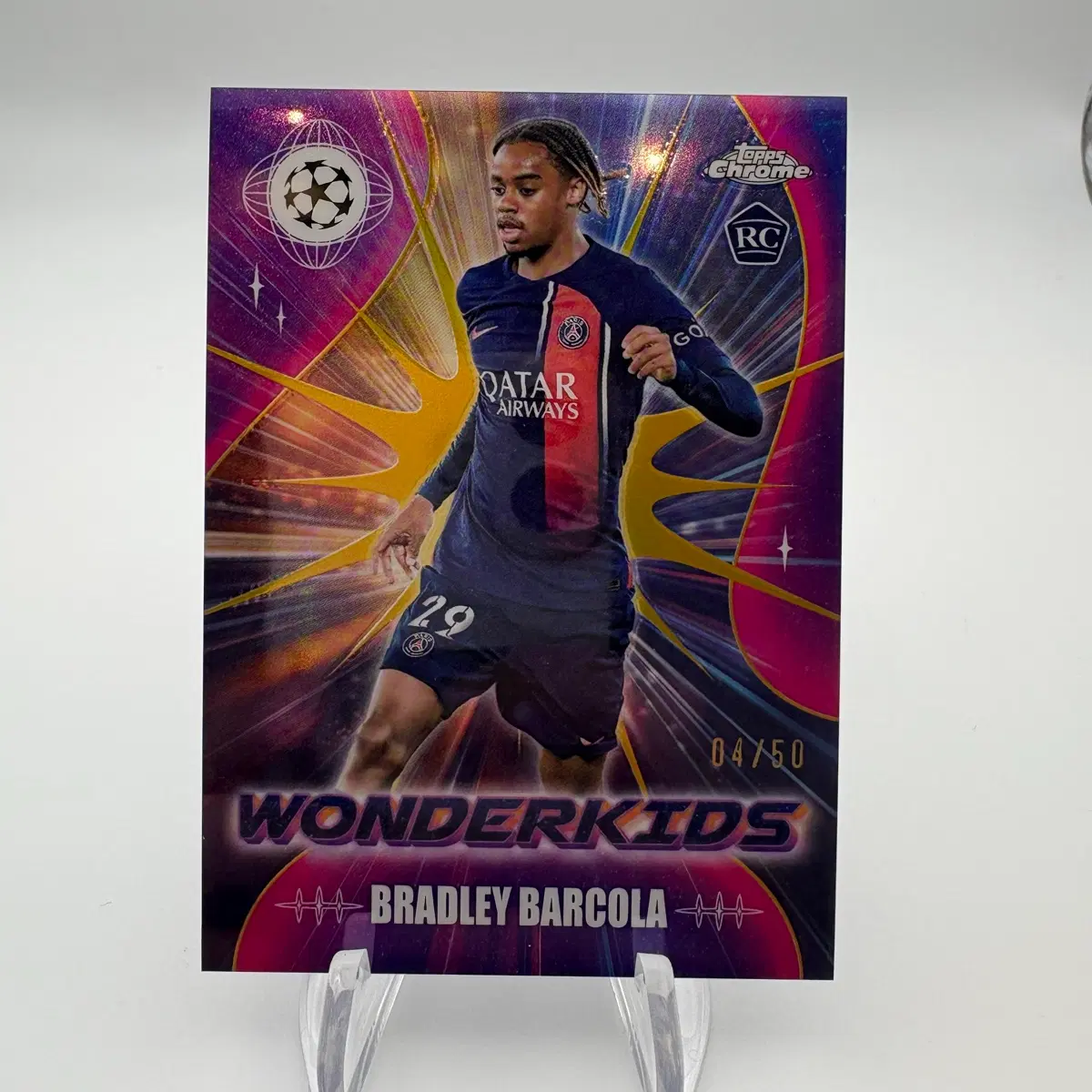 PSG 브래들리 바르콜라 루키 50한정 골드 원더키즈 카드