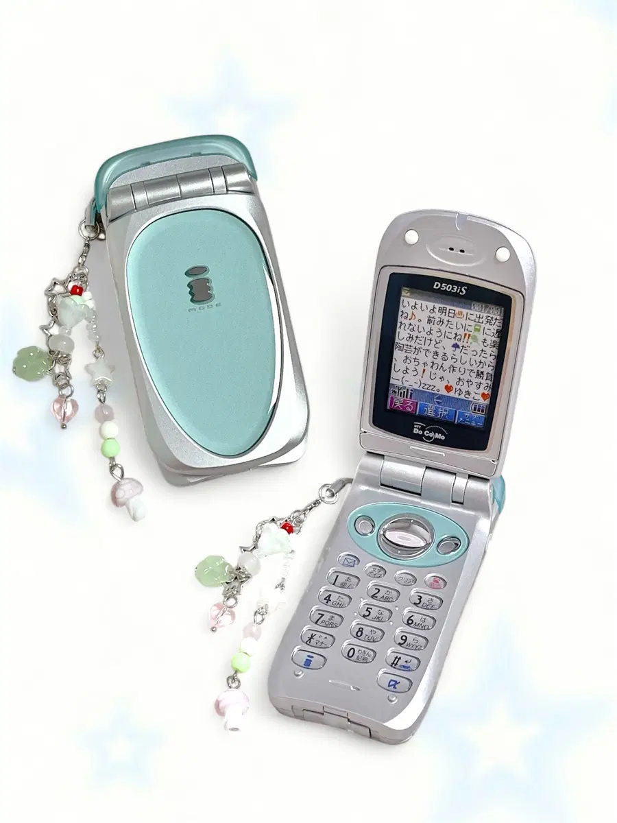 도코모 민트 목업폰 고전 일본 빈티지 레트로 모형폰 y2k docomo