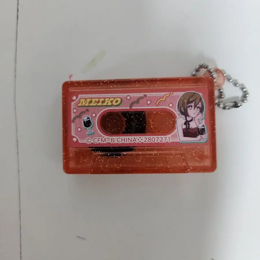 보컬로이드 보카로 메이코 테이프 모양 가챠 키링