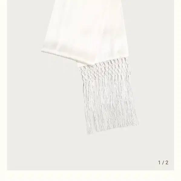 리본빛 ribbonbit Sonia Scarf Ivory