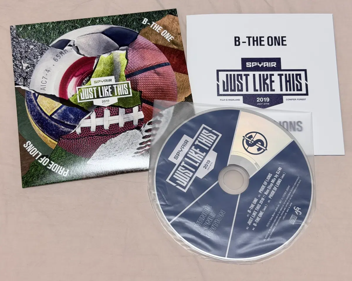 CD) 스파이에어 JUST LIKE THIS 2019 회장한정 - B-THE ONE