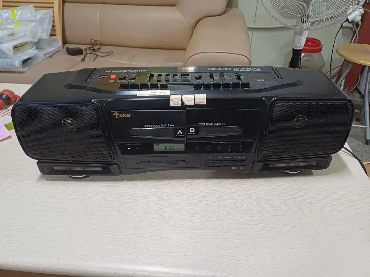 소품용 레트로 빈티지 스테레오 카세트 TOKAI LRC-1231