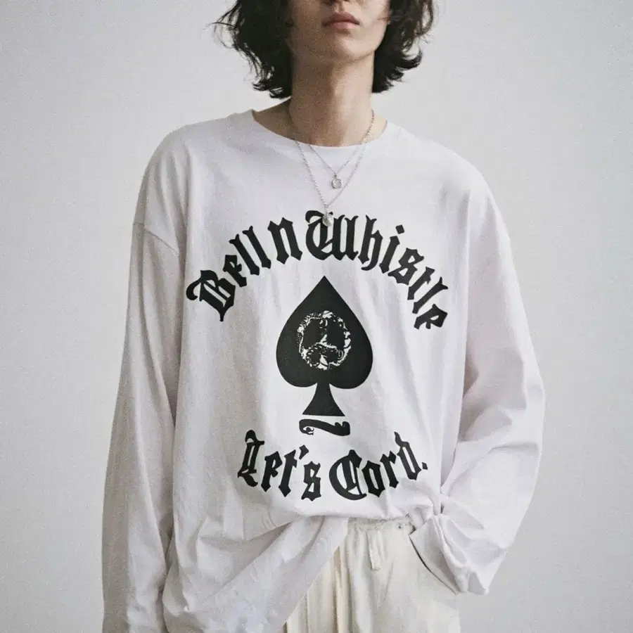 코드 스페이드 & 피스풀 L/S-T_WH 긴팔 티셔츠 L
