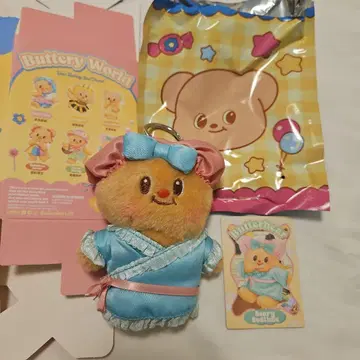 정품 태국 butterbear 버터베어 봉제 인형 키링 2