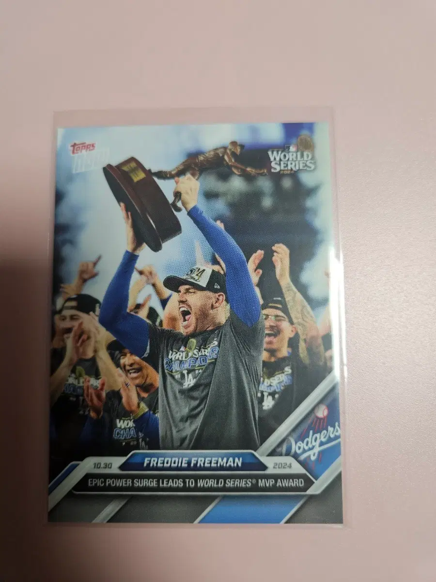 프레디 프리먼 2024 Topps Now 월시 MVP 우승 기념