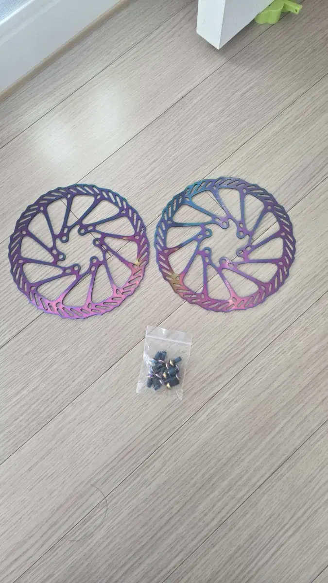 자전거 레인보우 로터 디스크 1606볼트