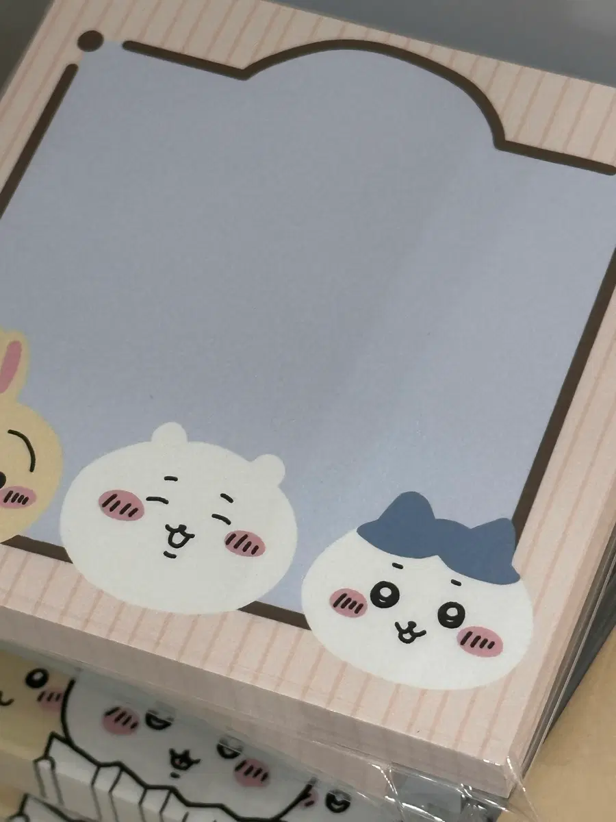 치이카와 하치와레 우사기 메모 떡메모지 떡메 문구 다꾸 포용