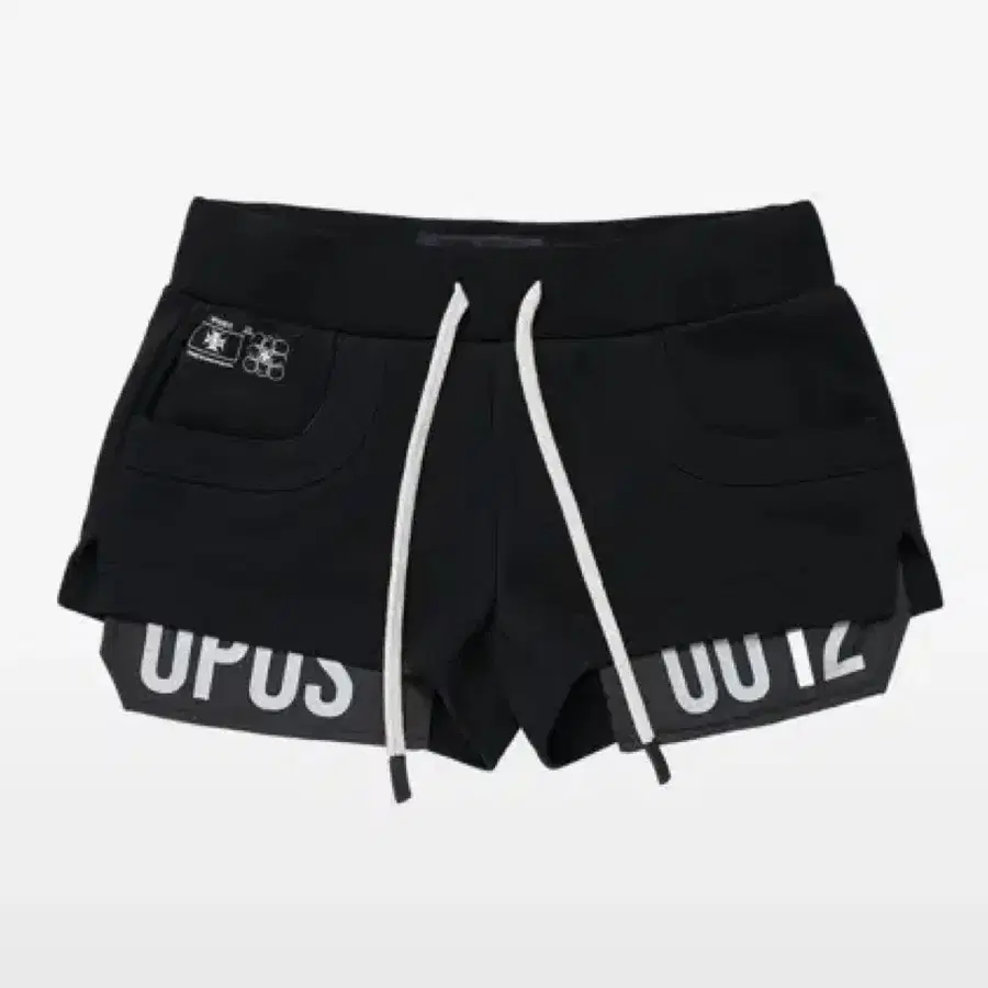 오퍼스0012 마이크로숏팬츠 CLASSIC PATCHED MICRO SWEAT PANTS