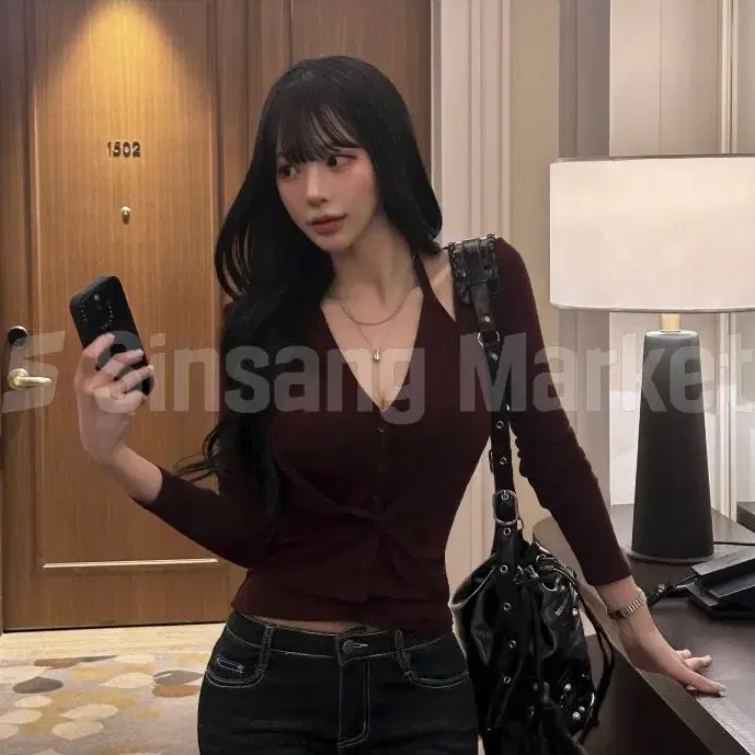 [빠른발송] 어니언가디건t 일체형 레이어드티셔츠 섹시 슬림핏 홀터넥 크롭