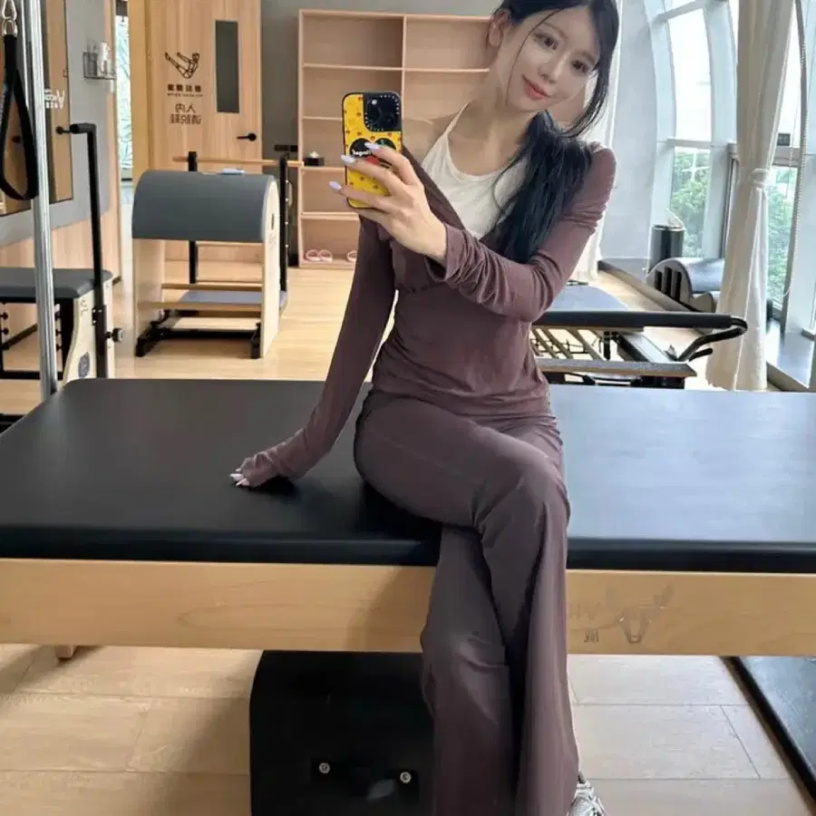 레이어드 크로스랩티셔츠+레깅스