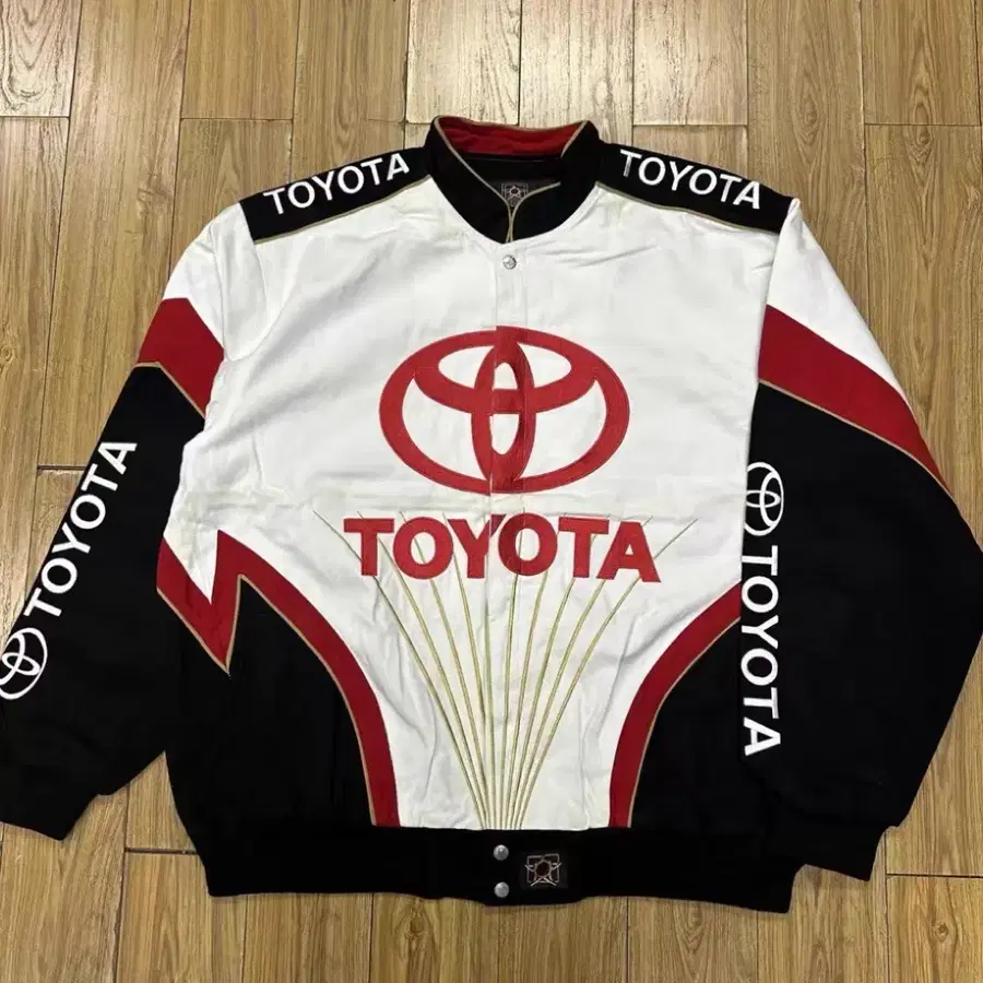 TOYOTA 토요타 로고 헤비 캔버스 레이싱 재킷