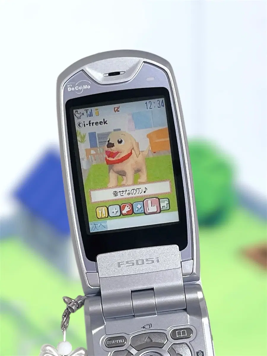 강아지 렌티큘러 목업폰 고전 도코모 일본 빈티지 레트로 모형폰 y2k docomo