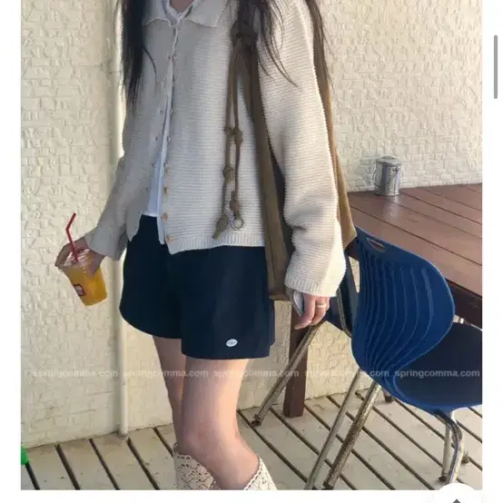 스프링콤마 우드버리 카라울니트가디건 택새상품