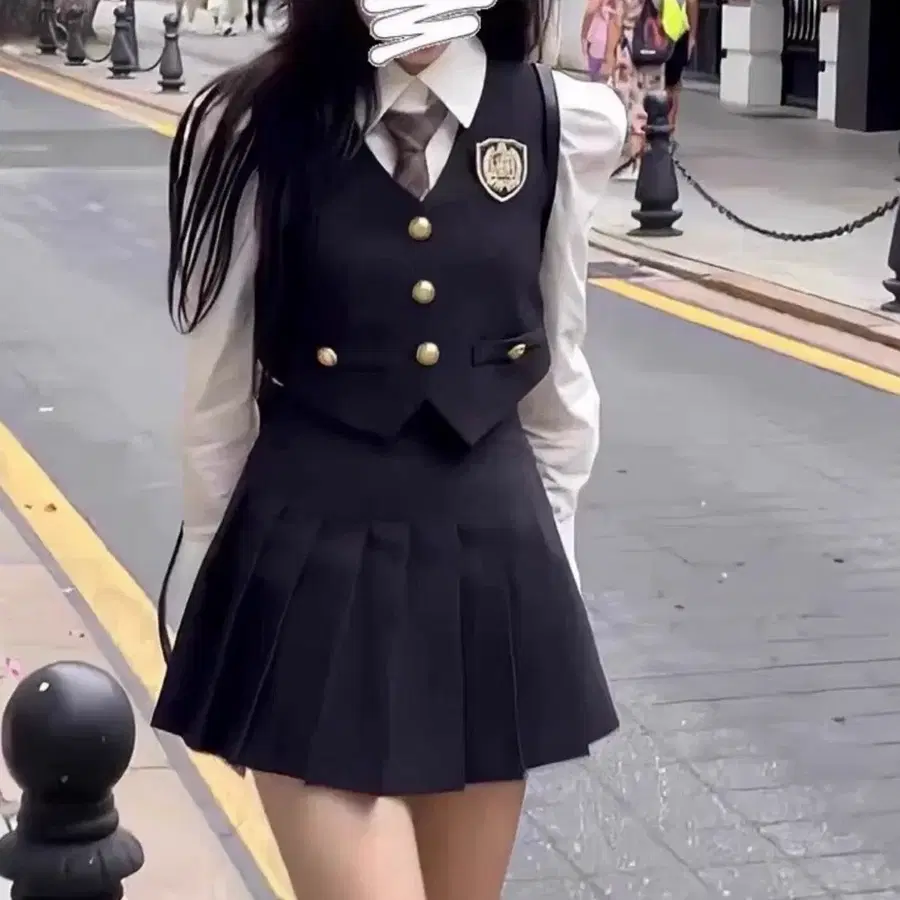 졸업사진 영국교복 세트