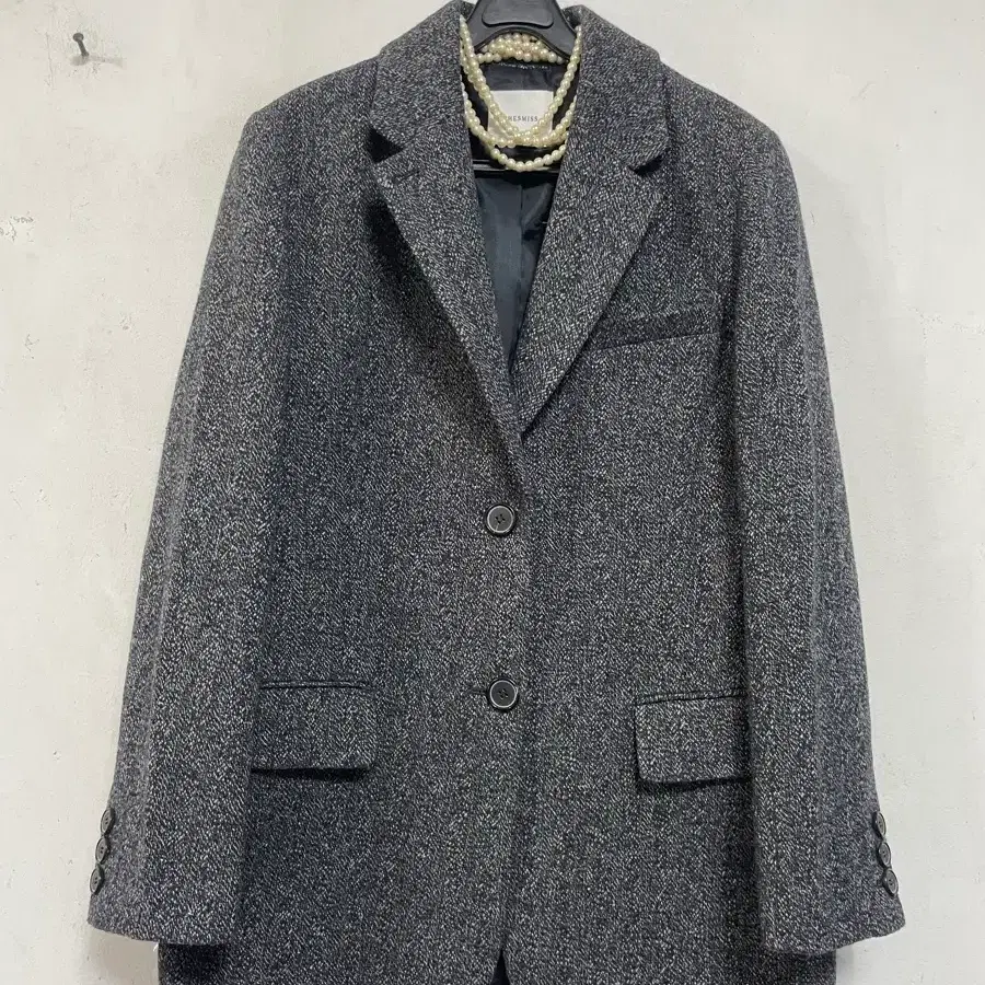 N7143 쉬즈미스 자켓.헤링본.모.테일러드