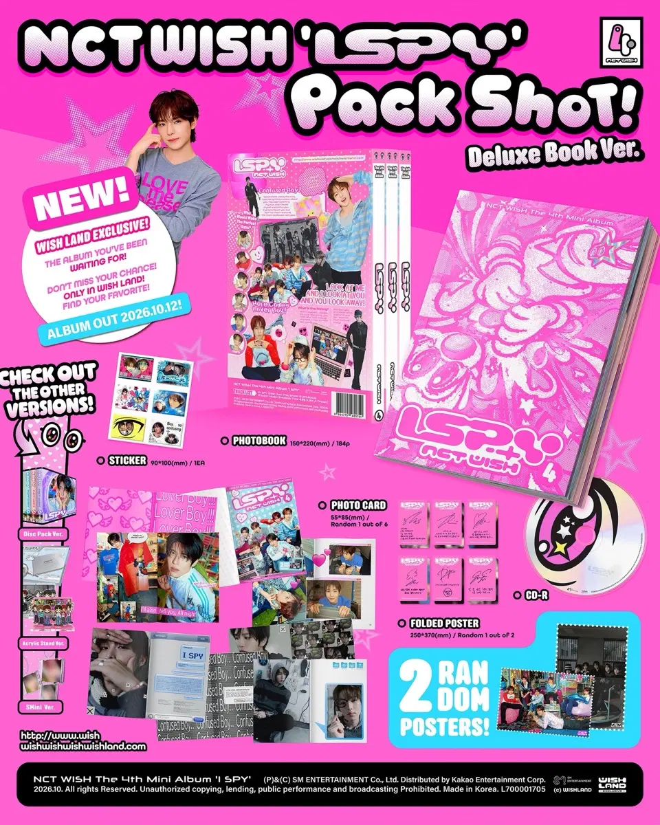 Nct Wish ISPY (Deluxe Book ver.) First Press Limited Edition Photobook Version