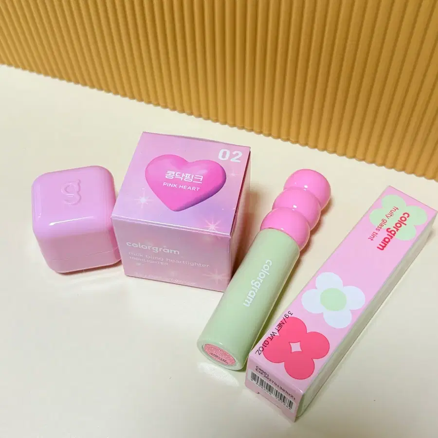 컬러그램 하이라이터 콩닥핑크 / 컬러그램 틴트 버터핑라이