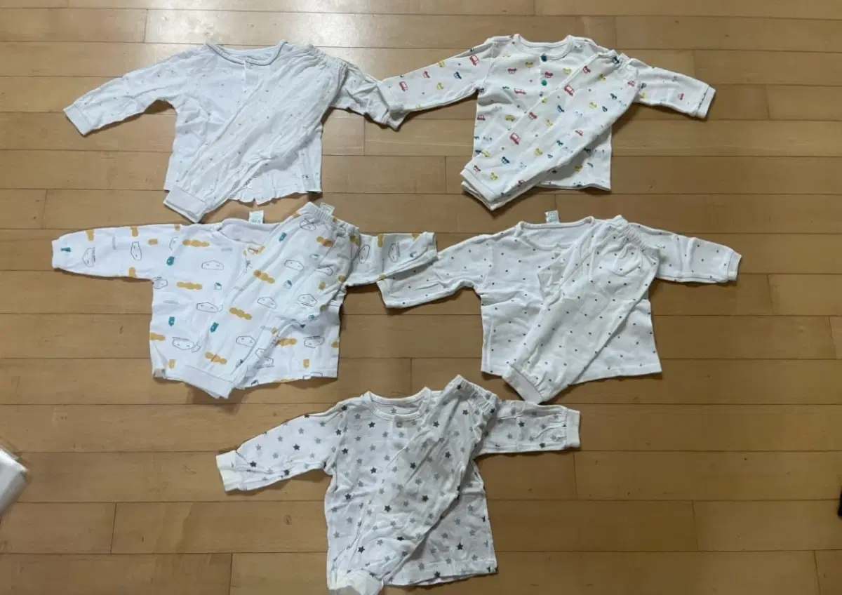 아기 실내복 80 5종