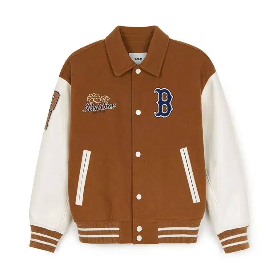 MLB 엠엘비 코리아 울 팝 카라 바시티 자켓 NY 카멜 XL