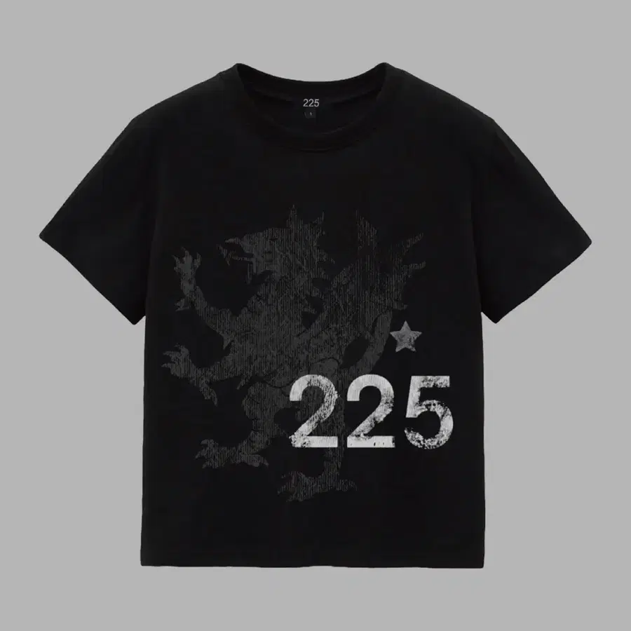 225 dragon crop T-shirt 블랙 반팔 티셔츠 1