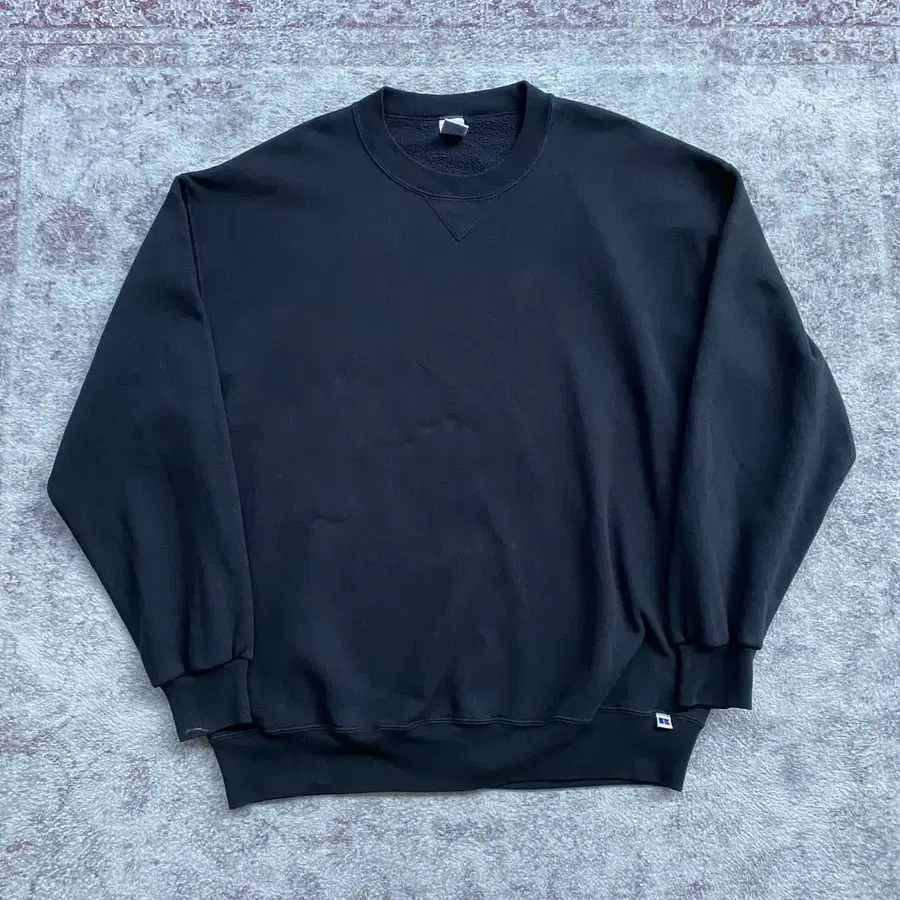 (XL) 90s 빈티지 러셀 스웻셔츠 맨투맨 블랙