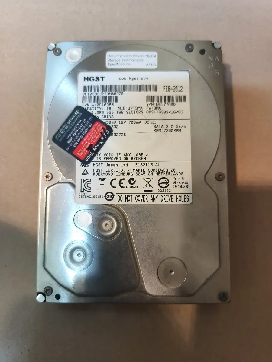 HGST 1TB SATA3 HDD 7200RPM