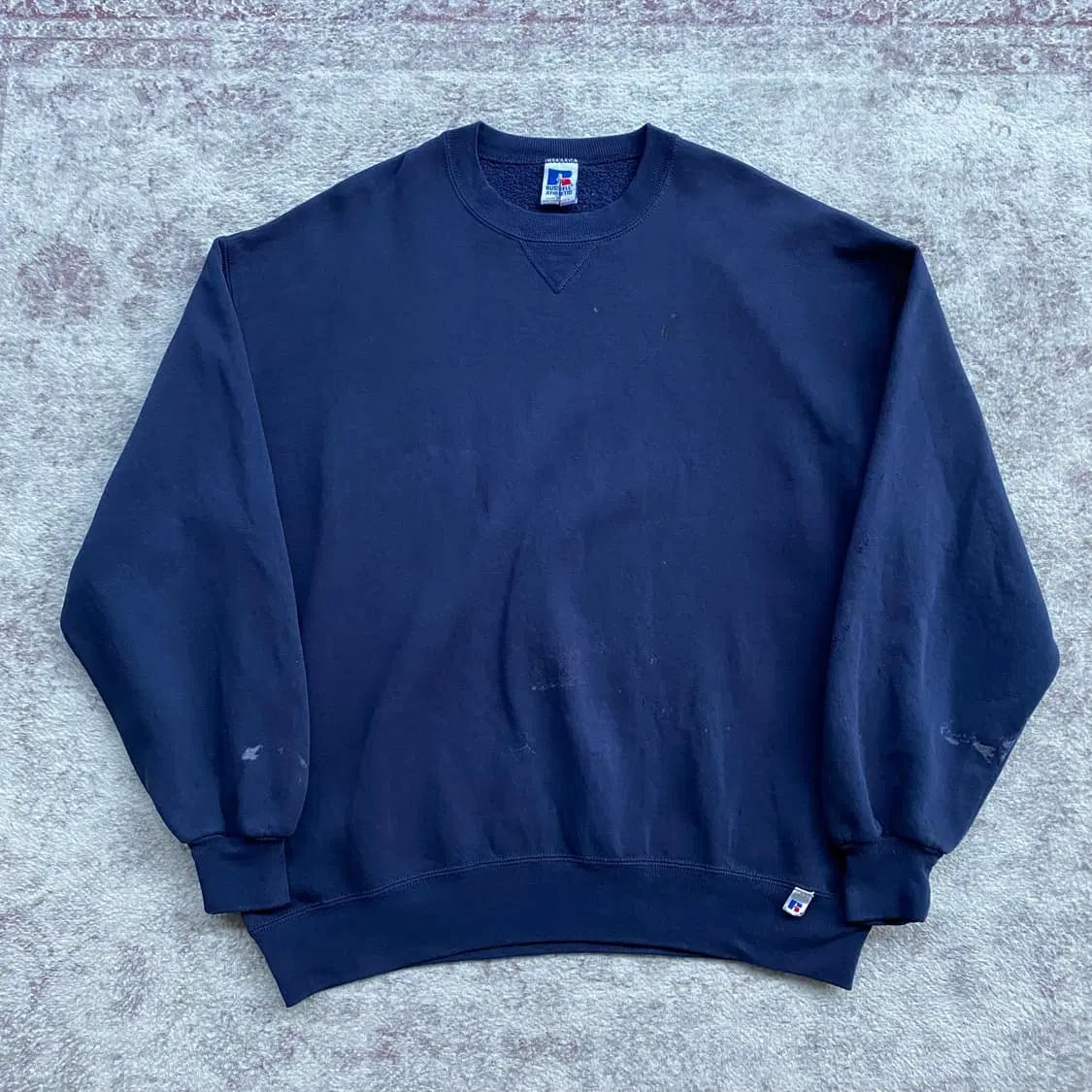 (XL) 90s 빈티지 러셀 스웻셔츠 맨투맨 네이비 USA