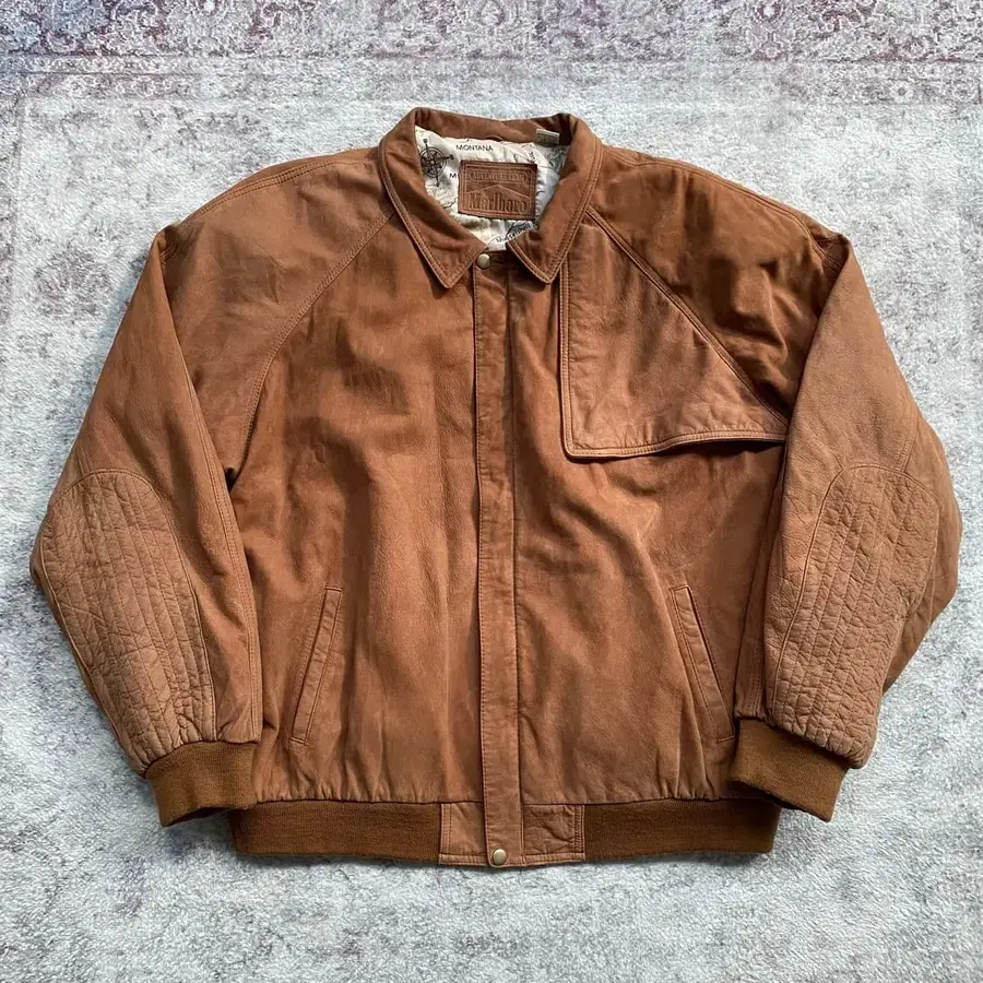 (XL) 90s 빈티지 말보로 레더 스웨이드 자켓
