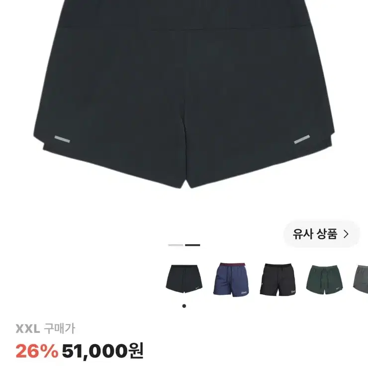 나이키 드라이핏 스트라이드 5인치 브리프 라인드 러닝 쇼츠 블랙