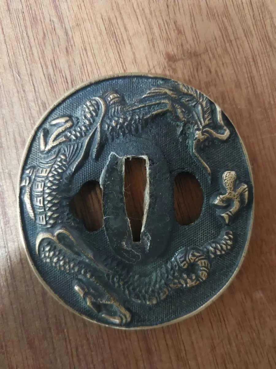 용 무늬 츠바 일본도 부속품