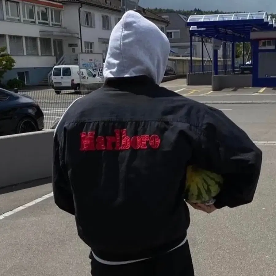 (XXL) 90s 빈티지 말보로 리버시블 봄버 자켓