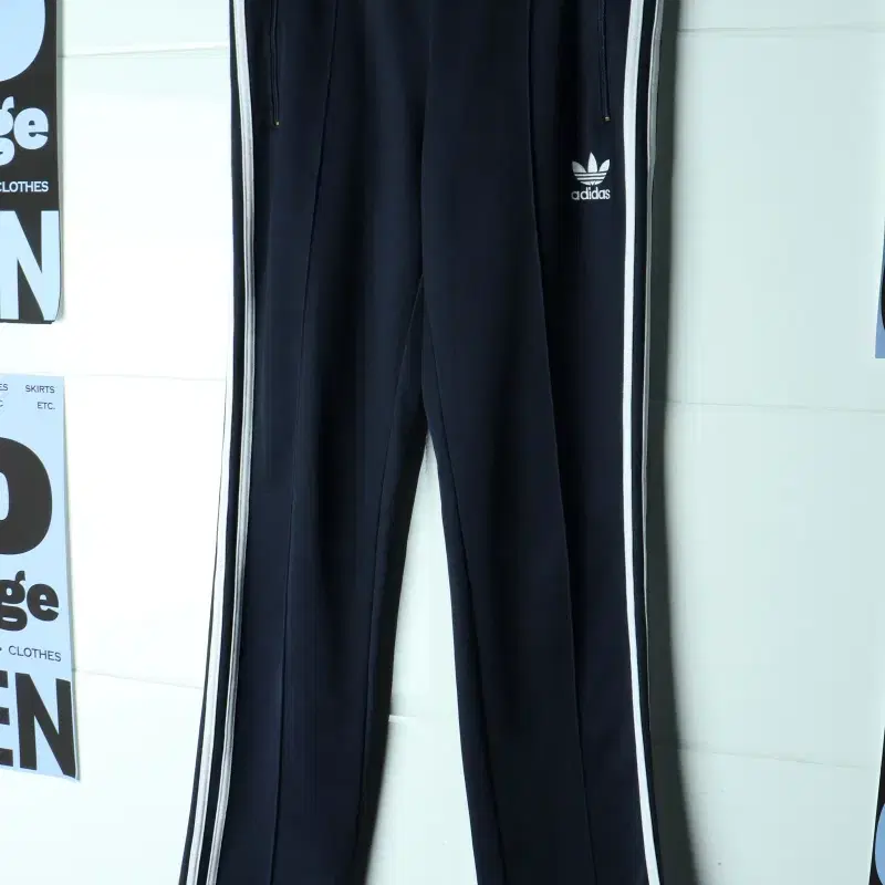 (M-L) 아디다스 트레이닝복 바지 유로파 네이비 삼선-P11092