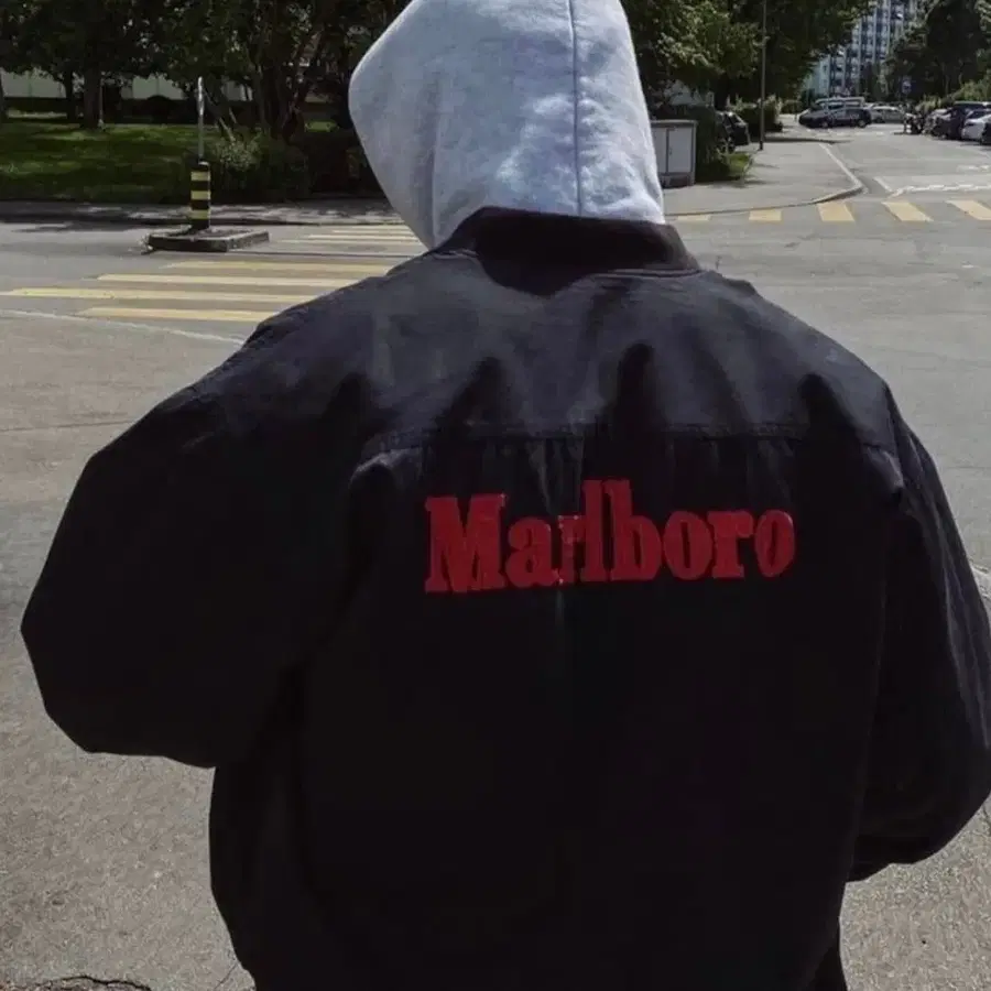 (XXL) 90s 빈티지 말보로 리버시블 봄버 자켓