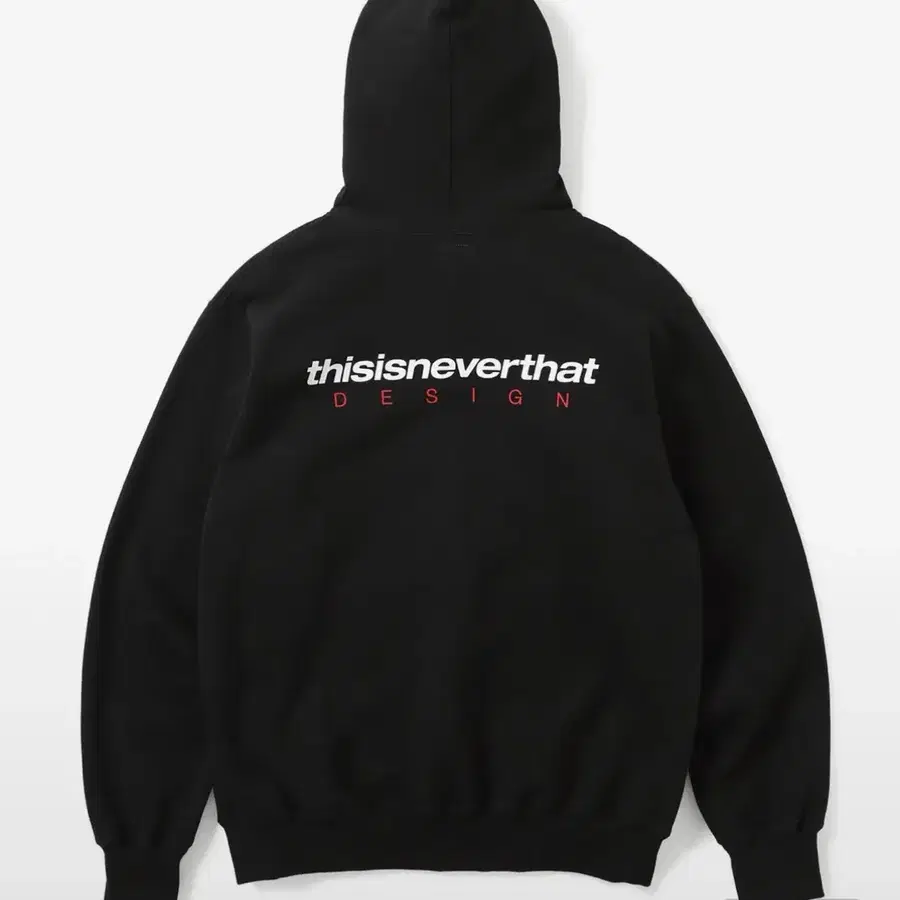 디스이즈네버댓 블랙 디자인 로고 후드티 DSN-Logo Hoodie Black