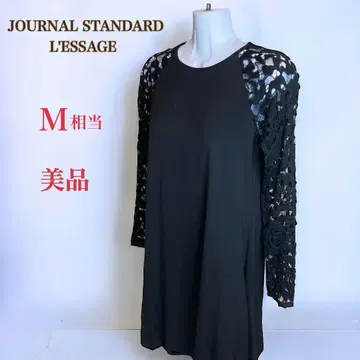 새상품급 저널 스탠다드 레사쥬 레이스 절개 원피스 M 블랙