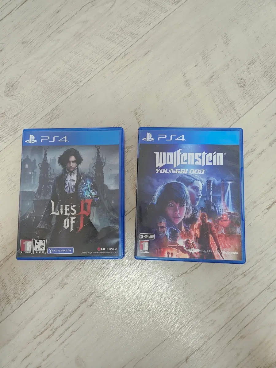 피의 거짓.울펜스타인.ps4타이틀