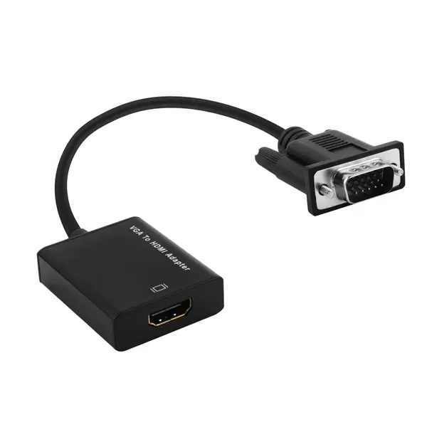 RGB to HDMI 유전원 오디오지원 컨버터 블랙