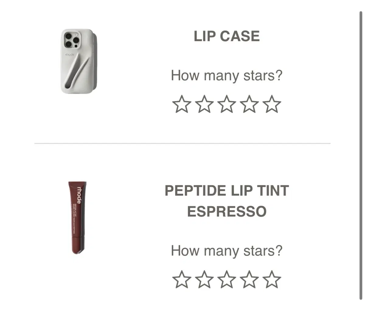 아이폰16프로 rhode 폰케이스+립(LIP CASE+PEPTIDE LIP TINT ESPRESSO)
