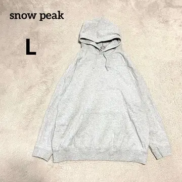 snow peak 스노우피크 후드티 후디 풀오버 그레이 L
