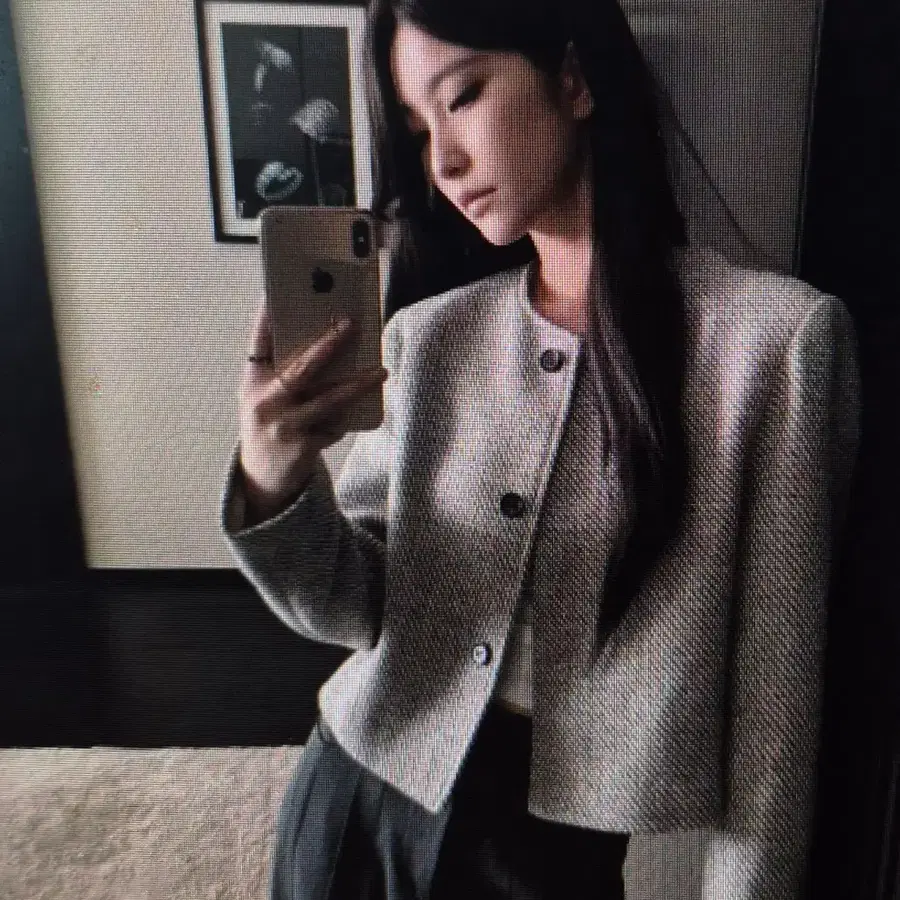 (해외배송)복고풍 스트라이프 재킷