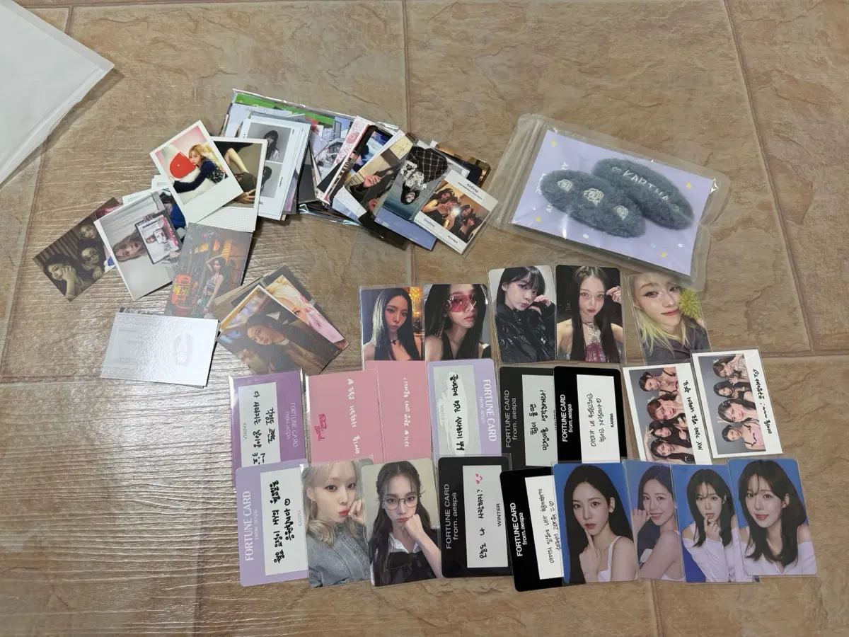 일괄] 에스파 aespa potd 폴라로이드 포카 특전 카리나 윈터 미공포 굿즈 에스파