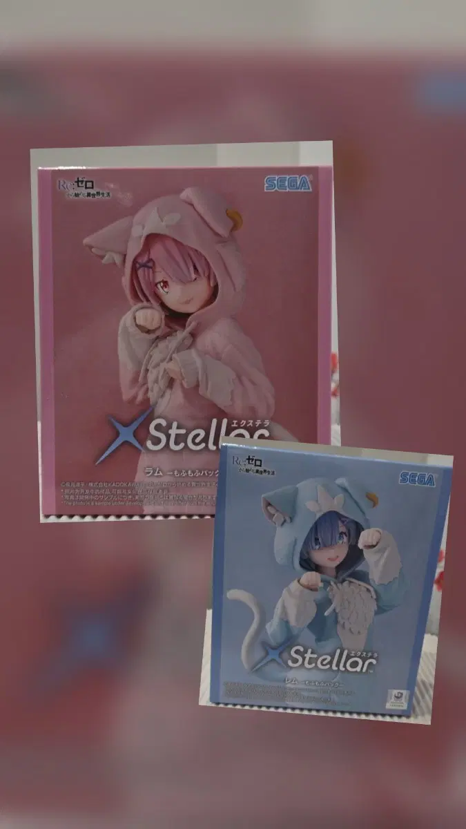 SEGA 스텔라 Re: 제로 렘 람 피규어 2종 일괄(미개봉 새제품)