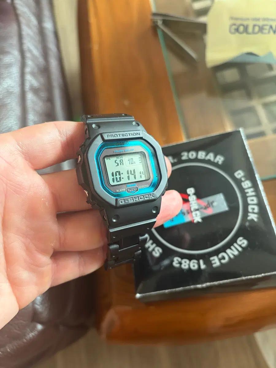 카시오 G-SHOCK GW-5600-2dr 시계 블랙 블루