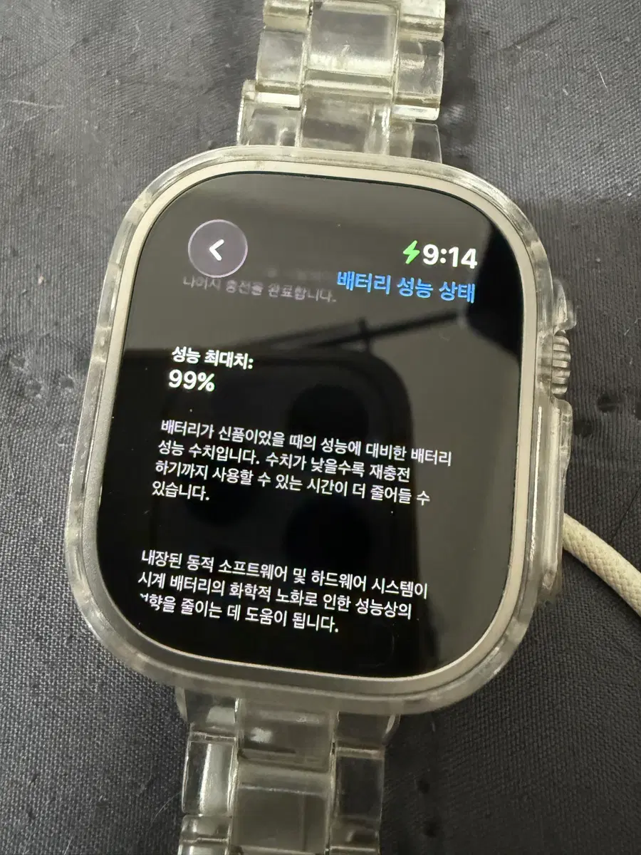 애플워치 울트라2 49mm 기기+충전선 판매
