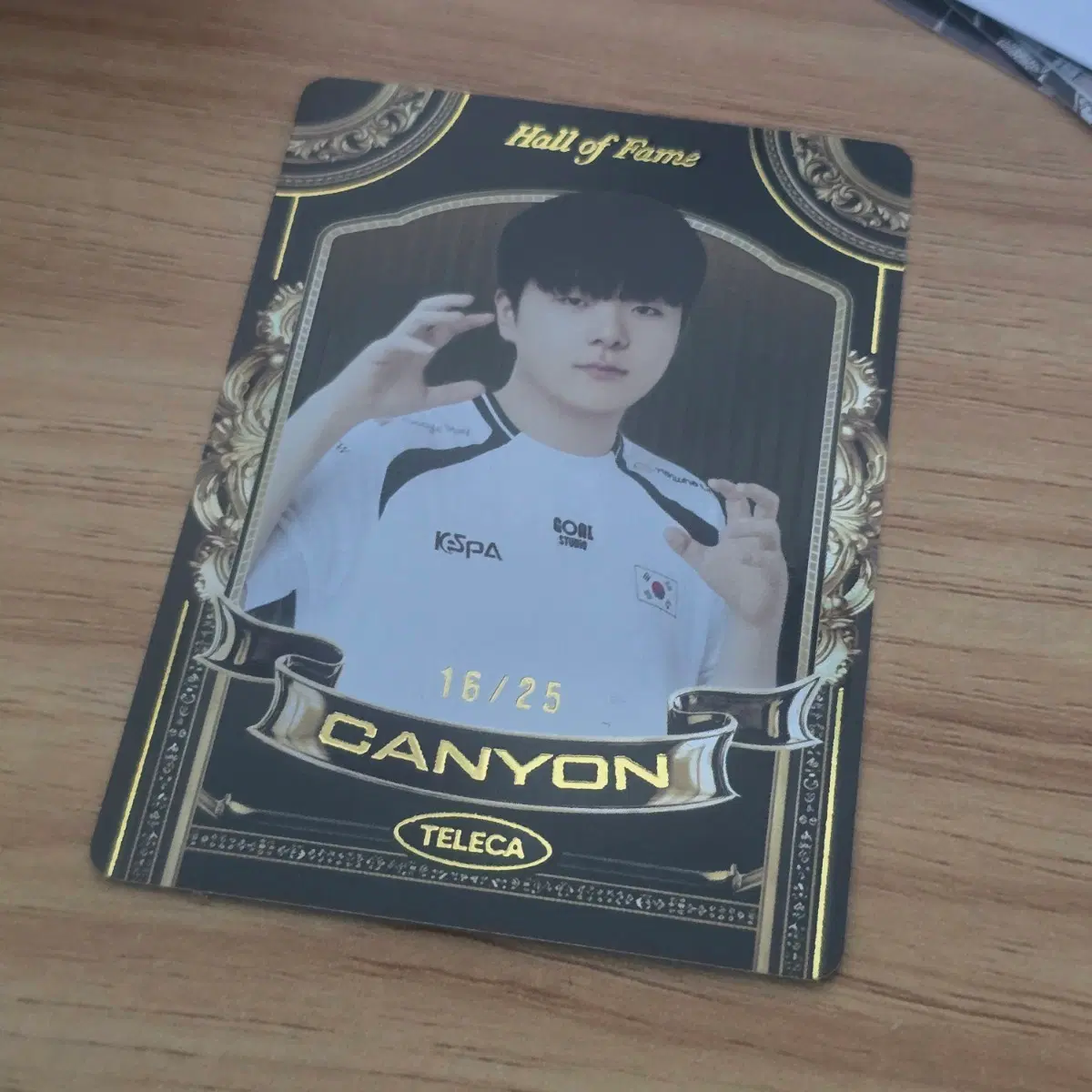 캐니언 16/25 테레카 롤 팀코리아 국가대표 ssp Hall of Fame 포토카드