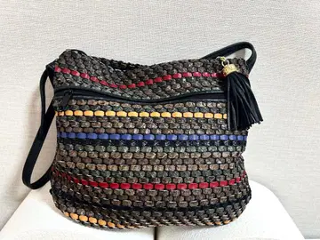 ARUKAN 알칸 숄더백 여성용 가죽 뜨개질