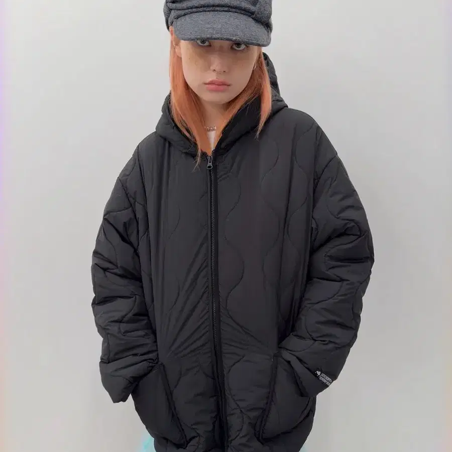 타입서비스 패딩 Quilted Puffer Jacket black 검정 미개봉 새상품